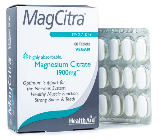 HealthAid MagCitra Magnesium Citrate 60 Comprimidos