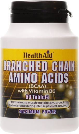 HealthAid BCAA Amino&aacute;cidos de Cadena Ramificada 60 Comprimidos