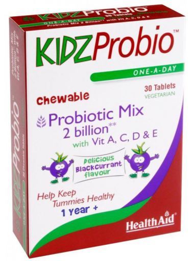 HealthAid KidzProbio 2000 Billion and Vitamins 30 Tablets