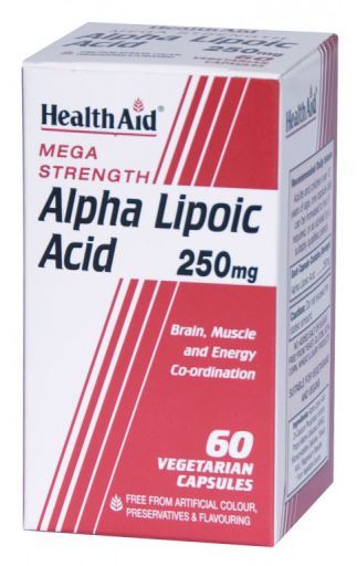 HealthAid &Aacute;cido Alphalipoico 60 C&aacute;psulas