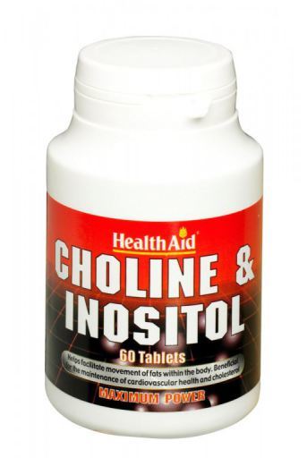 HealthAid Choline Inositol 250 milligrams 60 Tablets