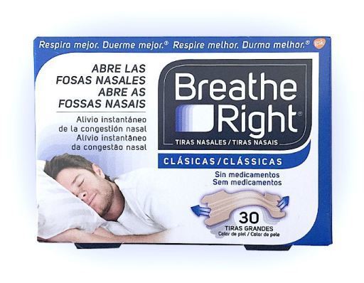 Breathe Right Tiras Nasales Breathe Right Grande 30 Unidades