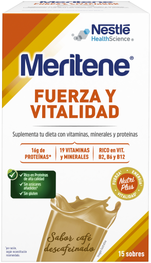 Meritene Batido Caf&eacute; Descafeinado 15x30 gr