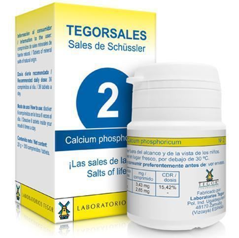 Laboratorios Tegor Calcium Fosfato c&aacute;lcico vitamina d6 tegorsalesl N2 350 comprimidos