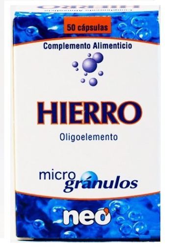 Neovital Health Hierro Microgranulos 50 C&aacute;psulas