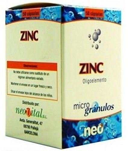 Neovital Health Zinc Microgranulos 50 C&aacute;psulas