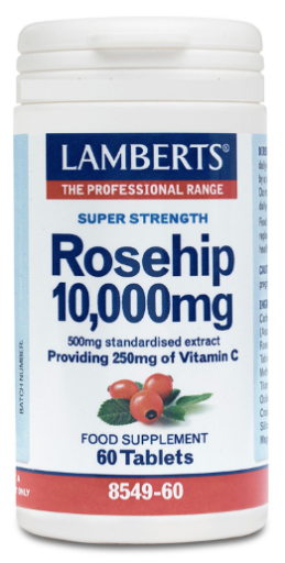 Lamberts Escaramujo 10.000 mg aportando 250 mg de vitamina C 60 c&aacute;psulas