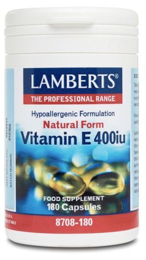 Lamberts Natural Vitamin E 400 IU 180 Capsules