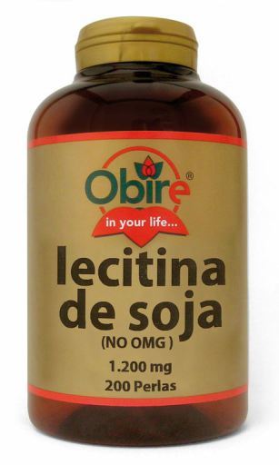 Obire Lecitina de Soja Ip 1600 mg 200 Perlas