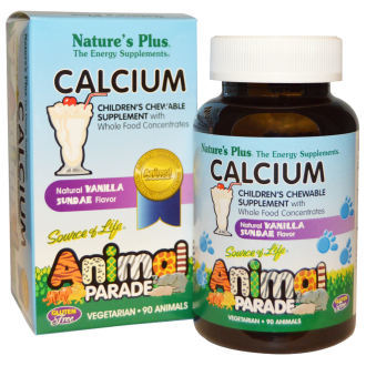 NaturesPlus Calcio Animal Parade - 90 Comprimidos Masticables