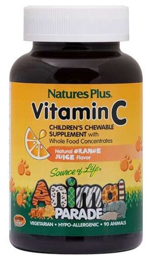 NaturesPlus Vitamina C Animal Parade - 90 Comprimidos Masticables