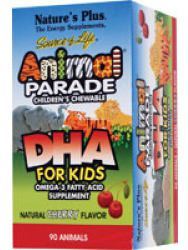 NaturesPlus Complemento Vitaminico DHA Animal Parade DHA - 90 Capsulas Masticables