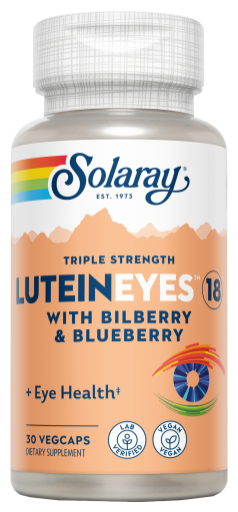 Solaray Lute&iacute;na Ojos 18 Mg 30 C&aacute;psulas