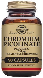 Solgar Gtf Cromo Picolinato sin Levadura 100 mcg 90 Comp