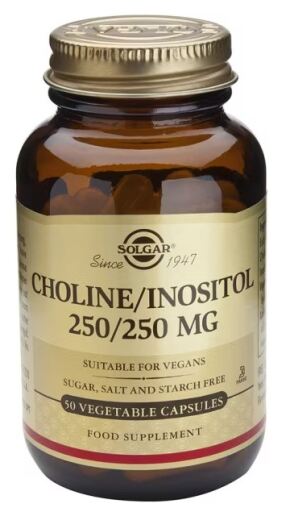 Solgar Colina Inositol 250/250 mg 50 C&aacute;psulas