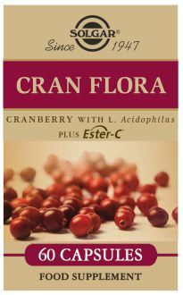 Solgar Cran Flora con Probi&oacute;tics Plus Ester-C 60 c&aacute;psulas vegetales