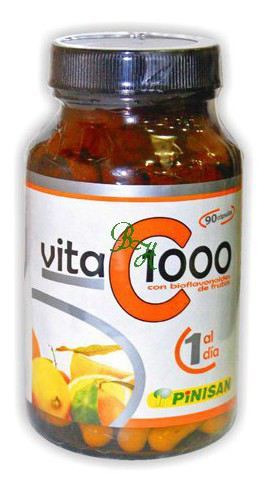 Pinisan Vitamina C 1000 mg Bioflavonoides 90 c&aacute;psulas