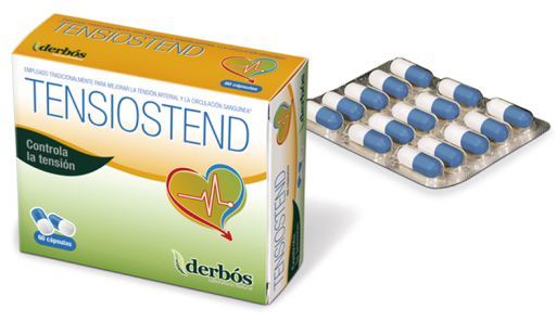 Tensiostend 60 c&aacute;psulas regula los valores de la presi&oacute;n arterial