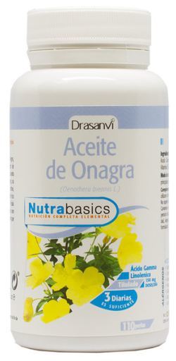 Drasanvi Nutrabasics - Aceite de Onagra 500, 110 perlas
