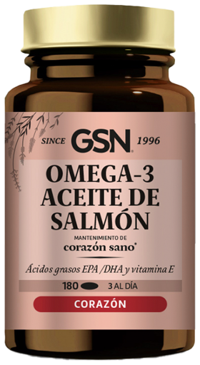 GSN Salmon+Omega 3+Vit.e 180 Perlas 500 mg.