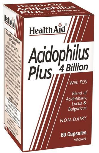 HealthAid Acidophilus Plus Probi&oacute;tico 60 C&aacute;psulas