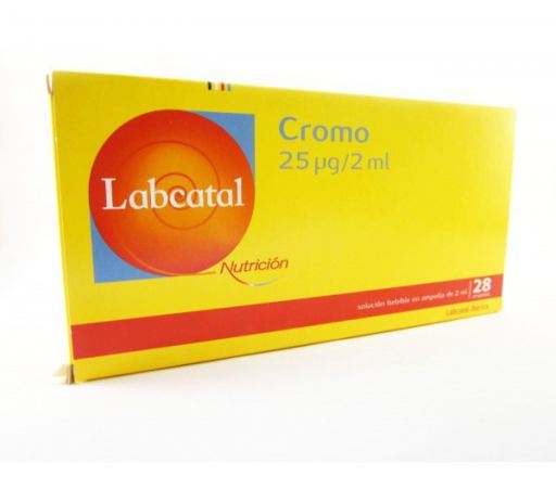 Labcatal Oligosol Chrome 25 pg 28 Ampollas