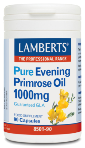 Lamberts Aceite de Pr&iacute;mula Onagra Puro 1000 mg 90 C&aacute;psulas