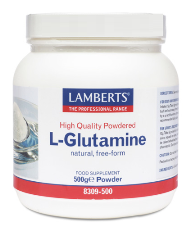 Lamberts L-Glutamina en polvo forma libre de f&aacute;cil absorci&oacute;n 500 gr