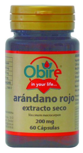 Obire Ar&aacute;ndano Rojo 200 mg Extracto Seco 60 C&aacute;psulas