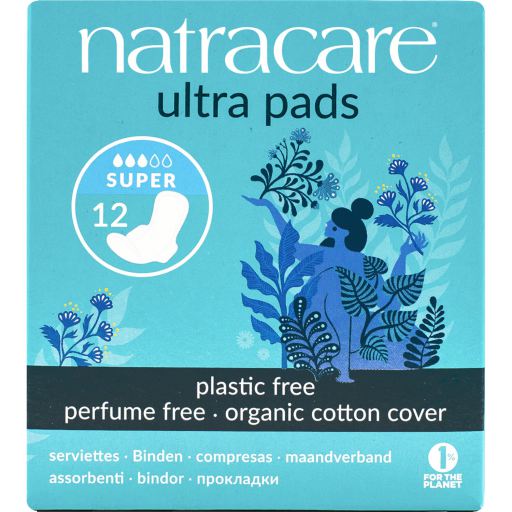 Natracare Compresas Super Alas 12 uds