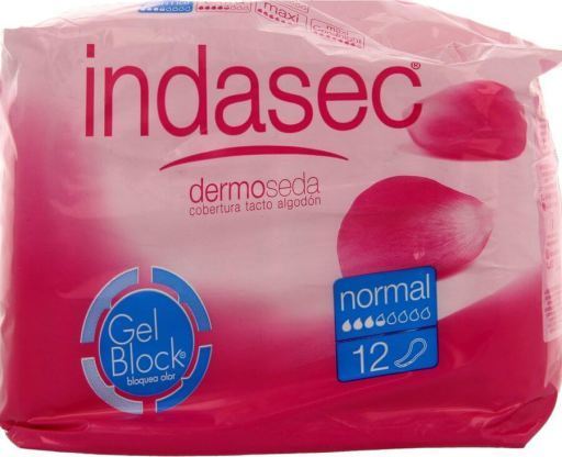 Indasec Compresas Dermoseda Normal 12 uds