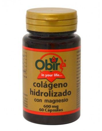 Obire Colageno Marino Hidrolizado + Magnesio 600 mg 60 C&aacute;psulas
