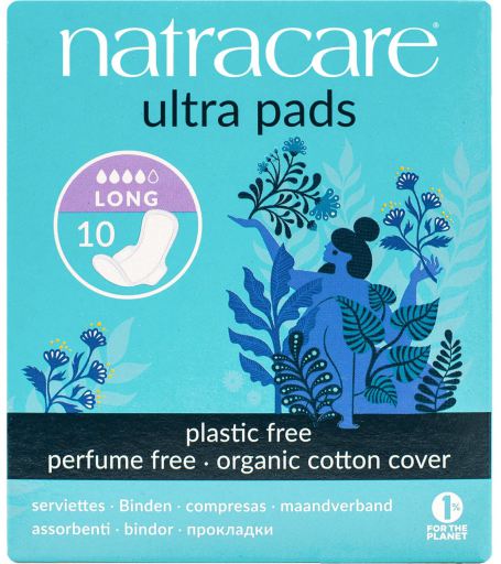 Natracare Compresas Ultra Larga con Alas 10 uds