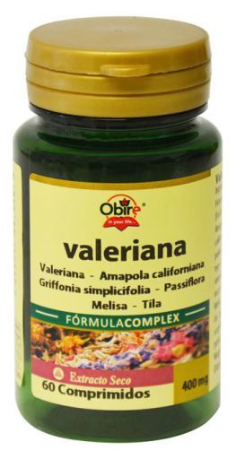 Obire Valeriana Complex 400 mg Extracto Seco 60 Comprimidos