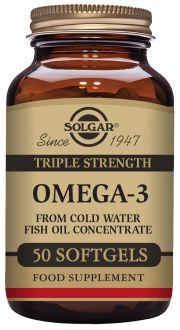 Solgar Omega 3 Triple Concentraci&oacute;n 50 C&aacute;psulas Blandas