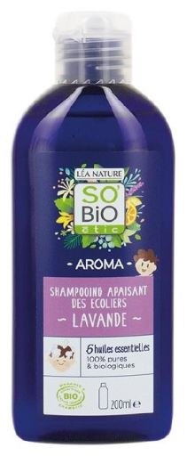 Champ&uacute; calmante escolar Lavanda & 6 aceites esenciales Bio 200 ml