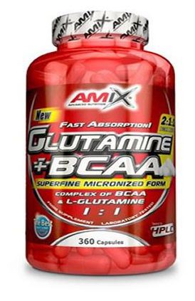 Amix Glutamine + BCAA 360 C&aacute;psulas