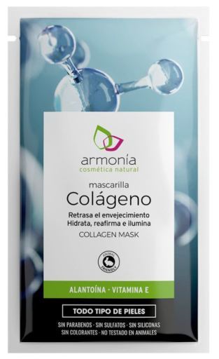 Armon&iacute;a Cosm&eacute;tica Natural Mascarilla Col&aacute;geno +Alanto&iacute;na + Vitamina E 12 Unidades