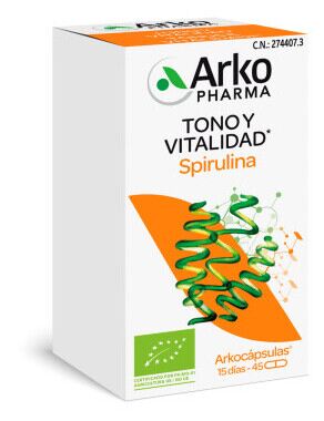 Arkoc&aacute;psulas&reg; Spirulina Bio 45 C&aacute;psulas
