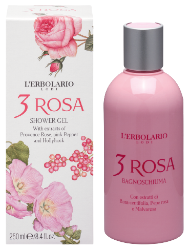 L'Erbolario 3 Rosa Gel de Ba&ntilde;o 250 ml