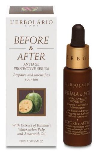 L'Erbolario Antes y Despu&eacute;s S&eacute;rum Protector Antiedad 28 ml