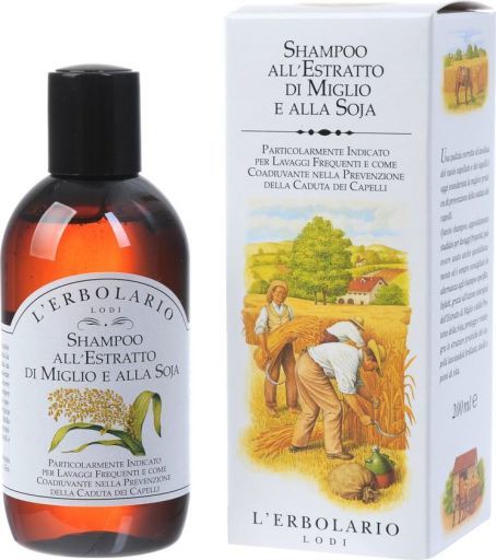 L'Erbolario Shampoo with Millet and Soy Extract 200 ml