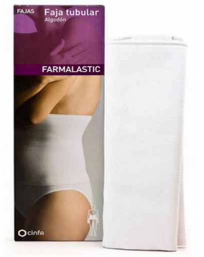 Cinfa Faja Farmalastic Velcro Blanco T/3 115-130