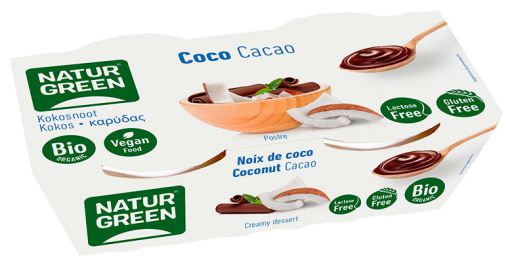 Naturgreen Postre de Coco Chocolate Bio 2 X 125g