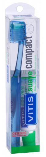 Vitis Cepillo Dental Compact Medio + Aloe 15ml