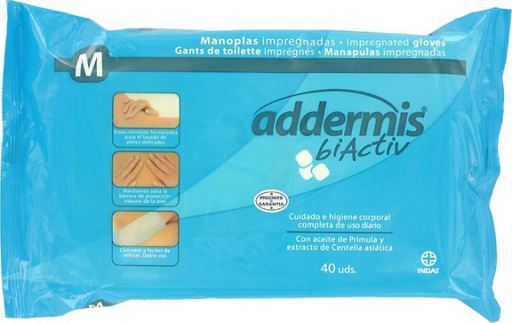 Addermis biActiv Manopla Enjabonada Biactiv 40 uds