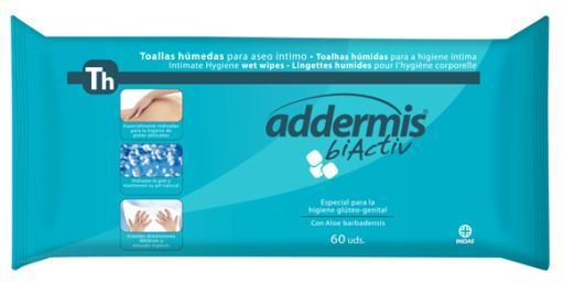 Addermis biActiv Toallitas para Adultos 60 uds