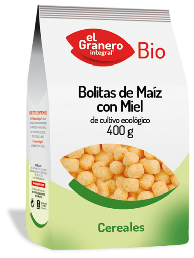 El Granero Integral Bolitas de ma&iacute;z con miel bio 400 gramos