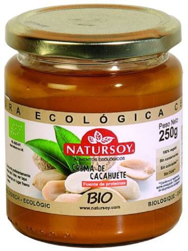 Natursoy Crema de Cacahuete sin Sal 250 gr