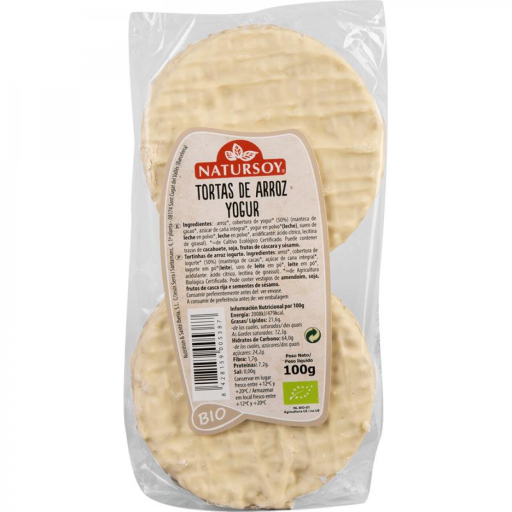 Natursoy Tortas de arroz con yogur 100g